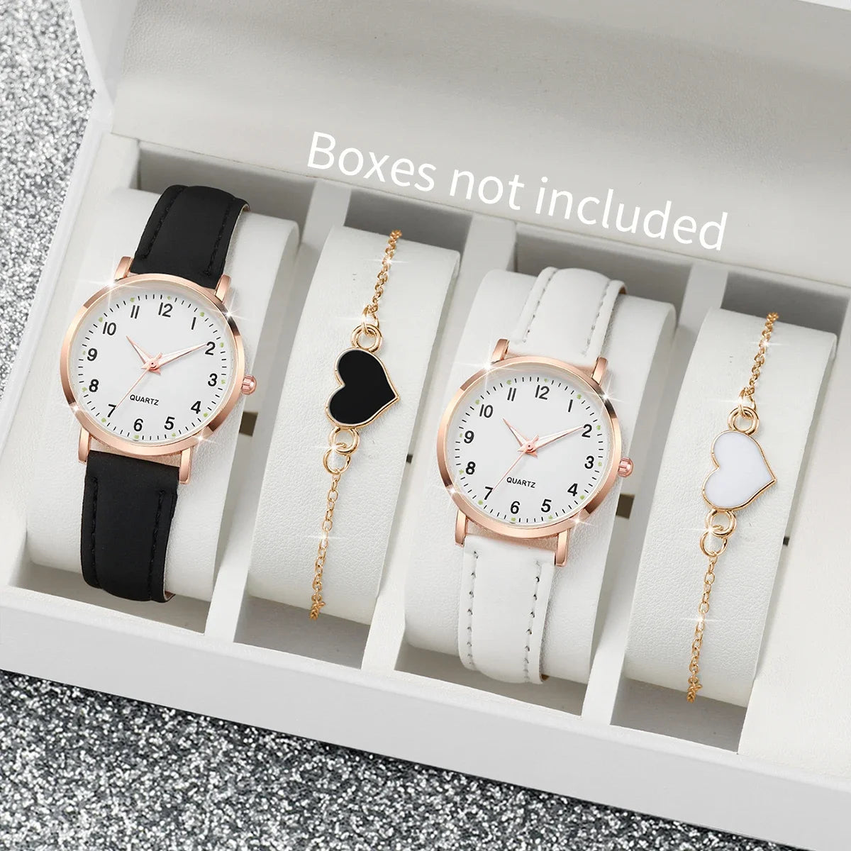 Arabic Dial Women Watch & Bracelet Set
