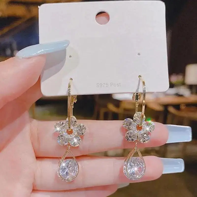 Korean Chain Tassel Earrings
