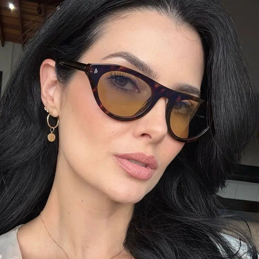 Retro Cat Eye Tortoiseshell Sunglasses for Women