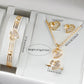 Women's Watch & Heart Jewelry Set (6pcs)
