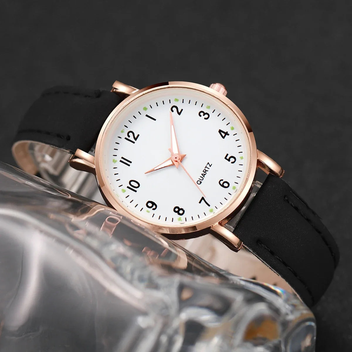 Arabic Dial Women Watch & Bracelet Set
