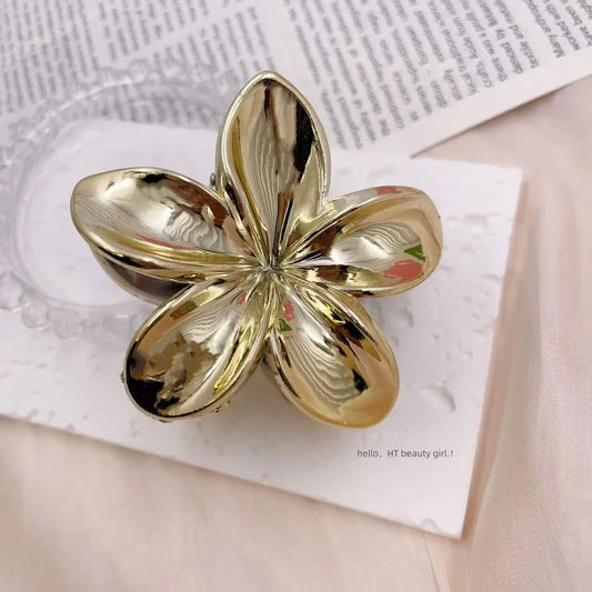 Shiny Egg Flower Hair Claws Set