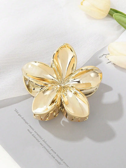 Shiny Egg Flower Hair Claws Set