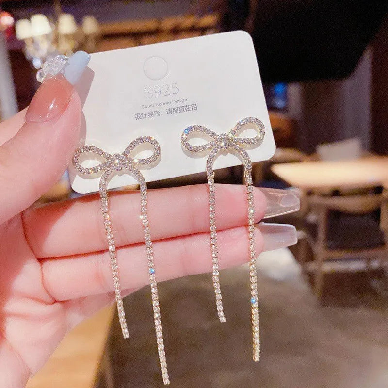Korean Chain Tassel Earrings