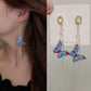 Korean Chain Tassel Earrings
