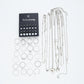 51 Pcs Silver Butterfly Jewelry Set