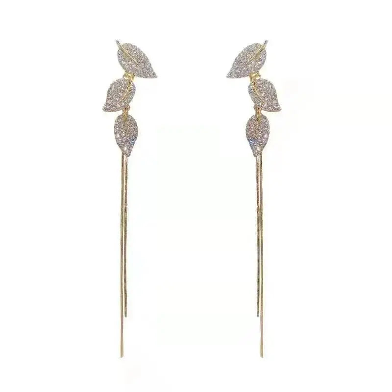 Korean Chain Tassel Earrings