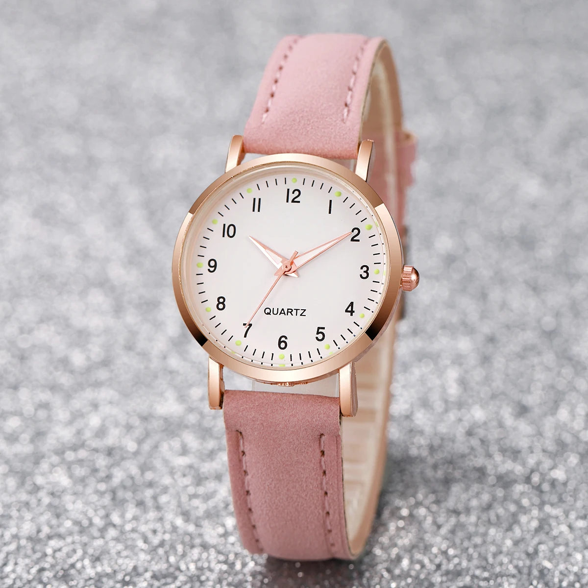 Arabic Dial Women Watch & Bracelet Set