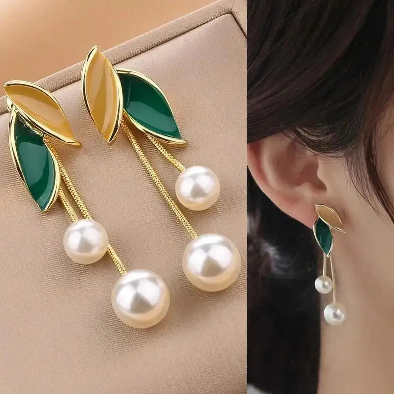 Korean Chain Tassel Earrings