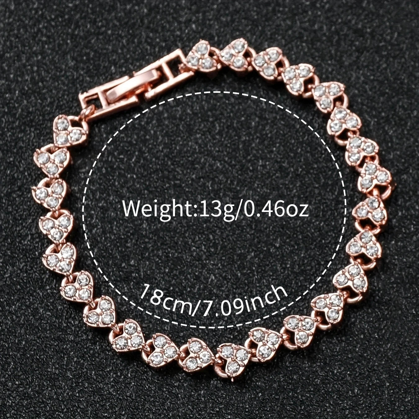 Women's Watch & Diamond Bracelet Set (6pcs)