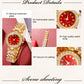 Golden Luxury Watch & Jewelry Set