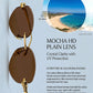 Vintage Hexagon Rimless Sunglasses for Women