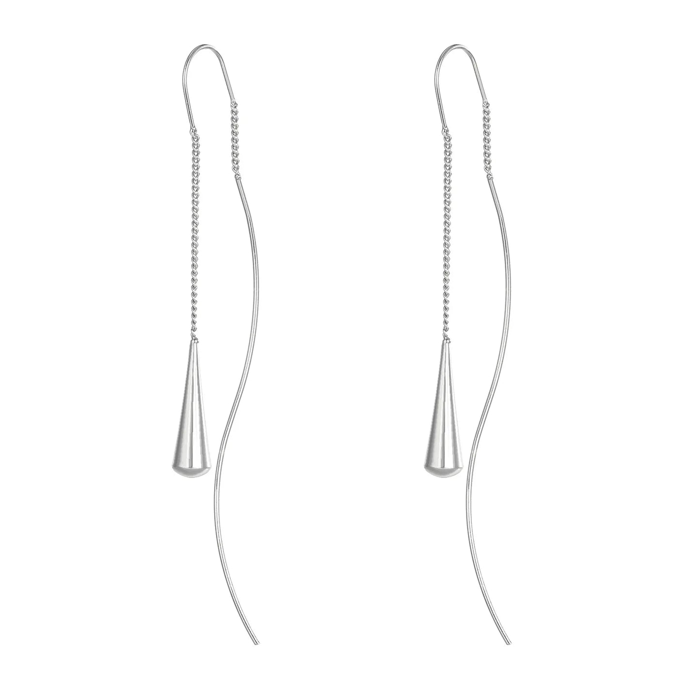 Korean Chain Tassel Earrings