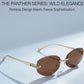 Vintage Hexagon Rimless Sunglasses for Women