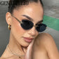 Vintage Hexagon Rimless Sunglasses for Women