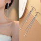 Korean Chain Tassel Earrings