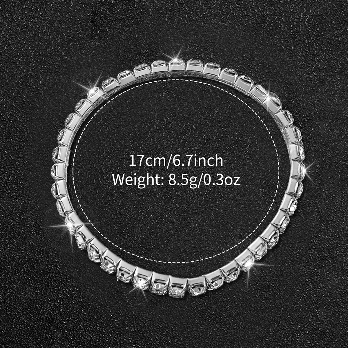 Women's Watch & Diamond Bracelet Set (6pcs)