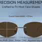 Vintage Hexagon Rimless Sunglasses for Women