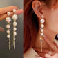 Korean Chain Tassel Earrings